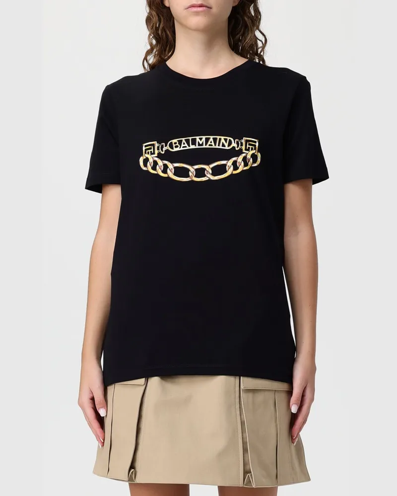 Balmain T-shirt damen Schwarz