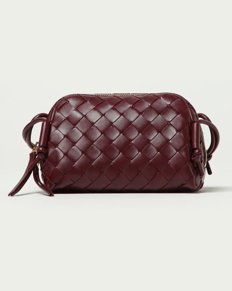 Bottega Veneta Schultertasche damen Burgunderrot