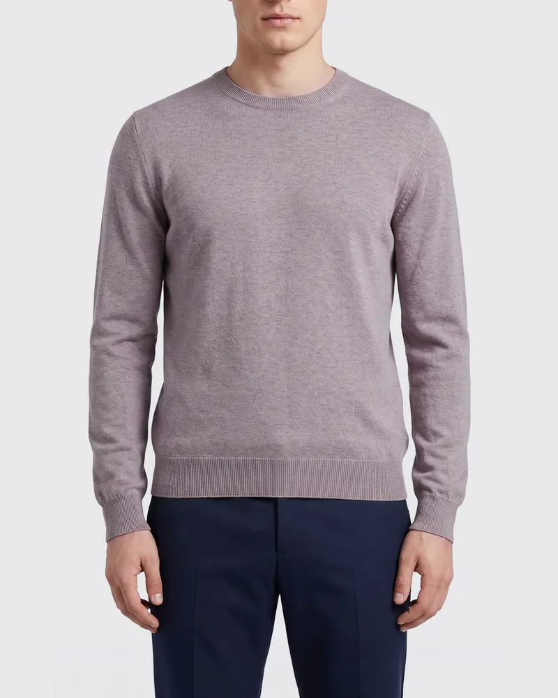 Ballantyne Baumwoll-Seiden-Pullover Braun
