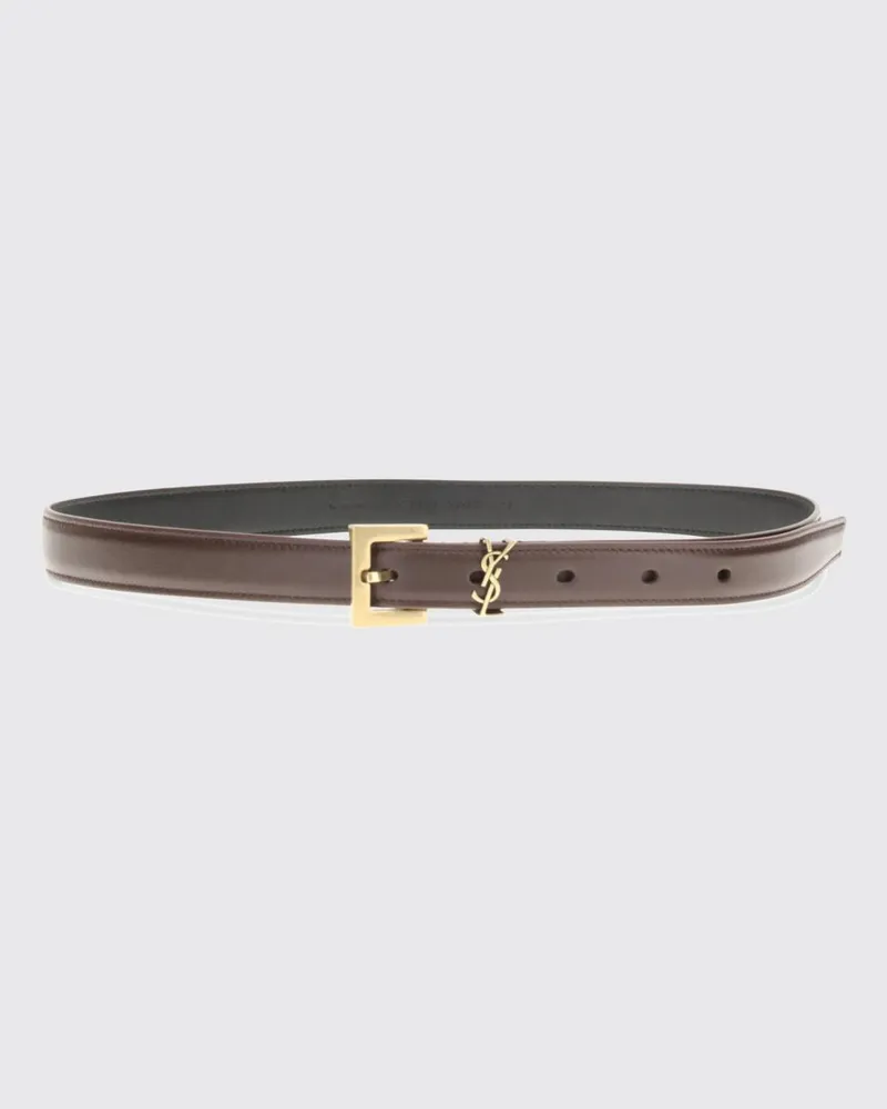 Saint Laurent Cassandre Ledergürtel Puder