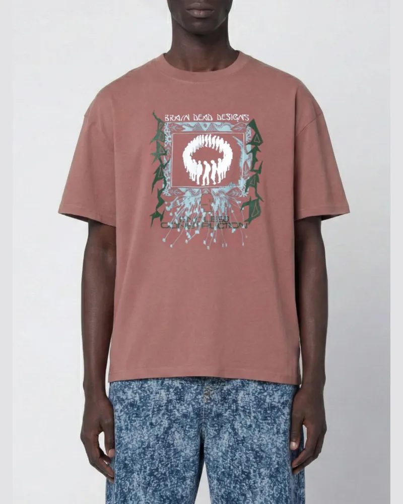Brain Dead T-shirt herren Braun
