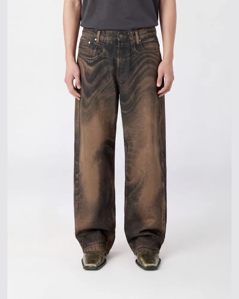 Camper Weit geschnittene Jeans von aus Distressed-Denim mit gebleichtem Effekt Bunt