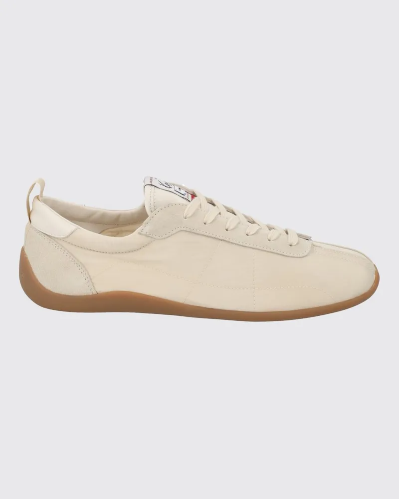 Kenzo Striker zweifarbige Nylon-Sneaker mit Schnürung und runder Kappe Puder