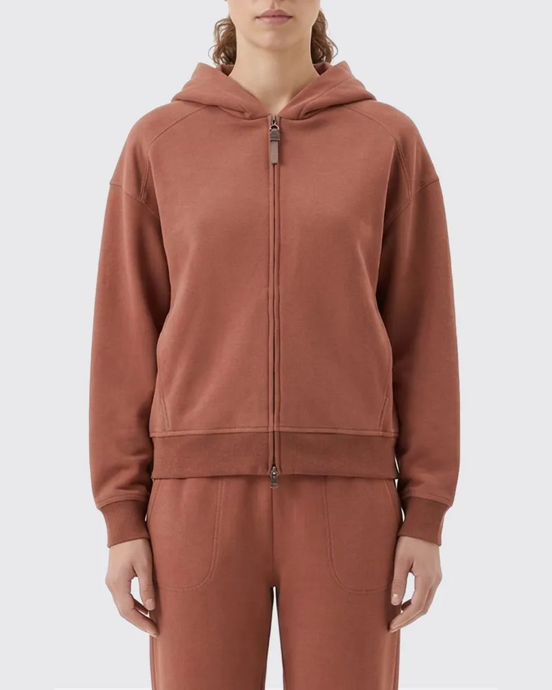 Brunello Cucinelli Sweatshirt damen Burnt