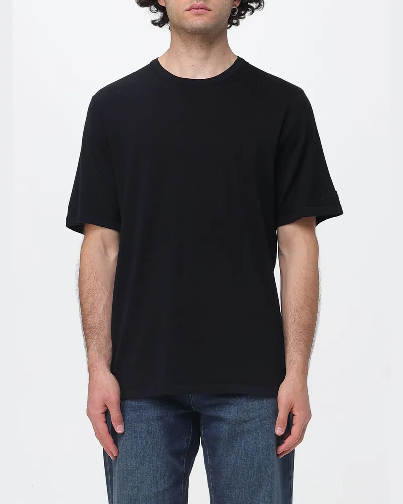 MC2 Saint Barth Baumwoll-T-Shirt Schwarz