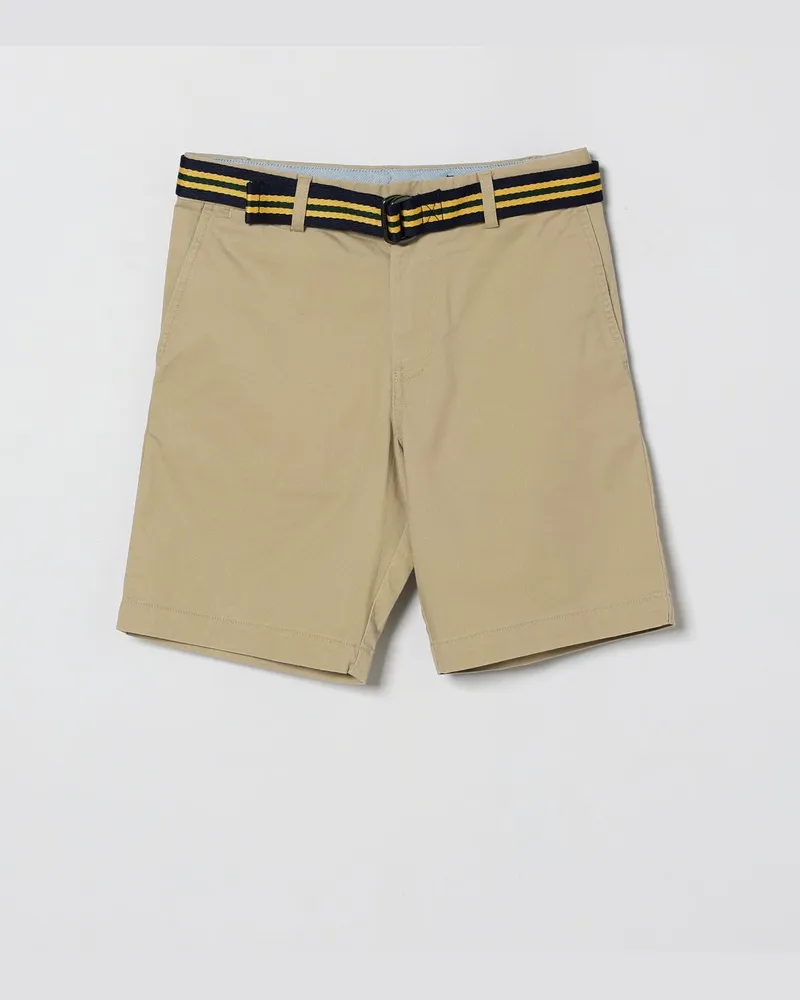 Ralph Lauren Baumwollshorts mit Gürtel Beige