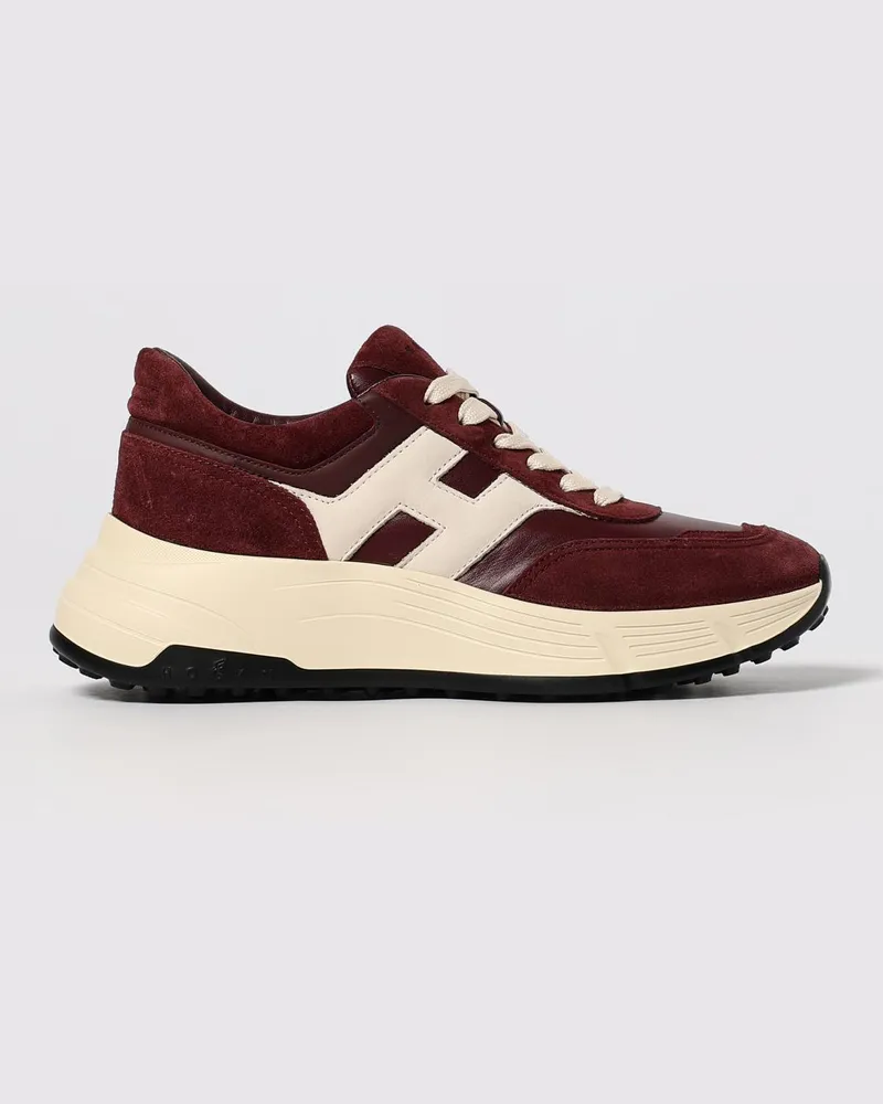 Hogan Sneakers damen Burgunderrot