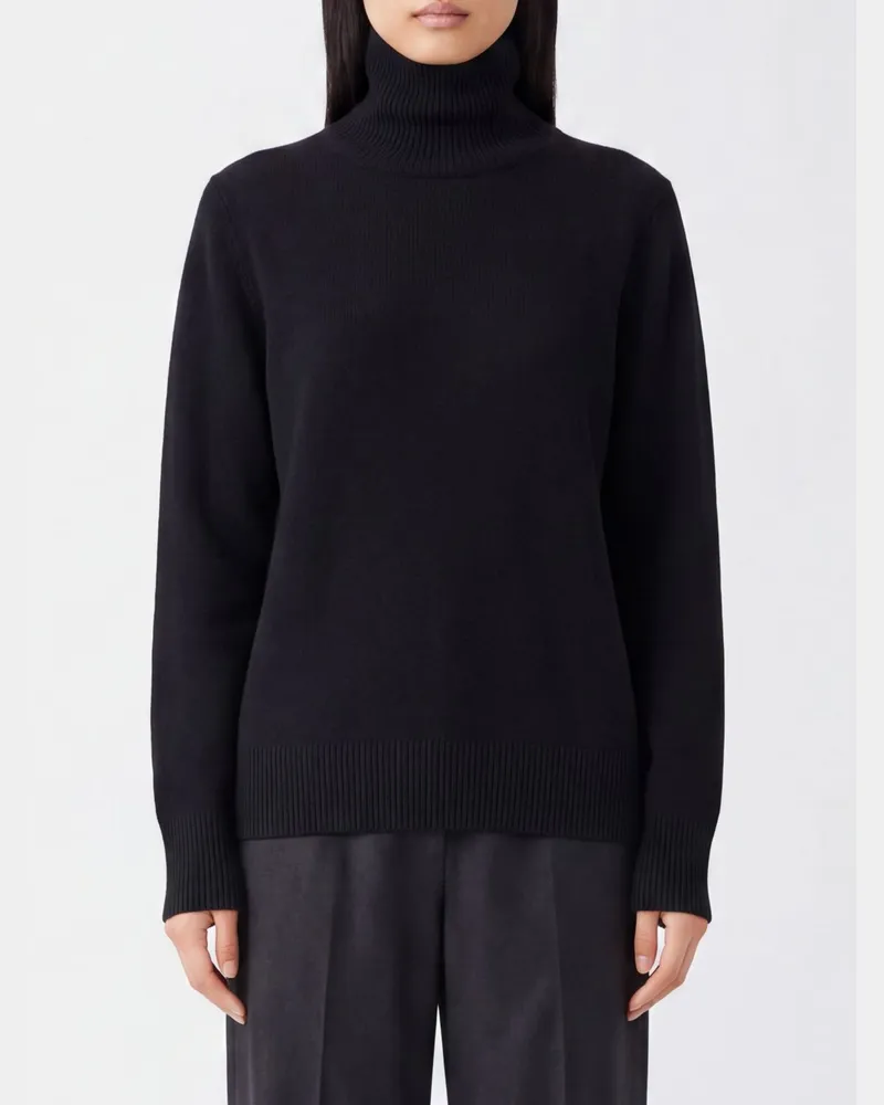 The Row Rollkragenpullover aus Woll-Kaschmir-Mischung Schwarz