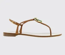 Ledersandalen mit eingesetztem Stein