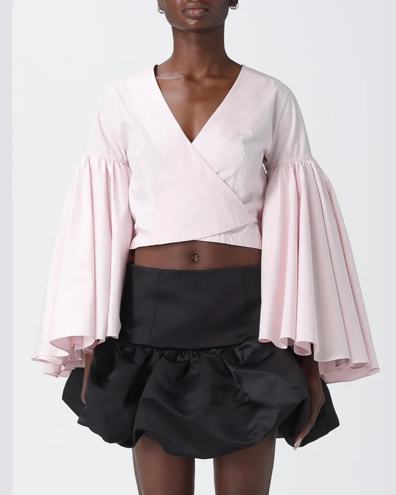 Jacquemus Paysan Wickeltop aus Baumwolle Pink