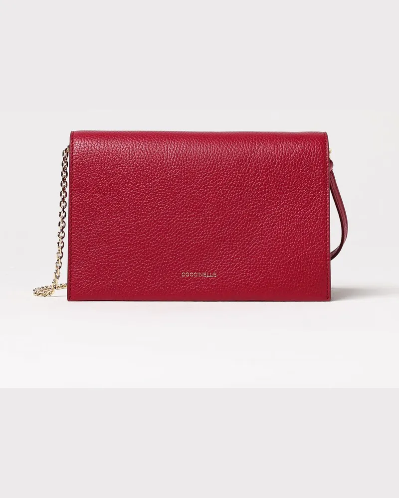 Coccinelle Schultertasche damen Weinrot