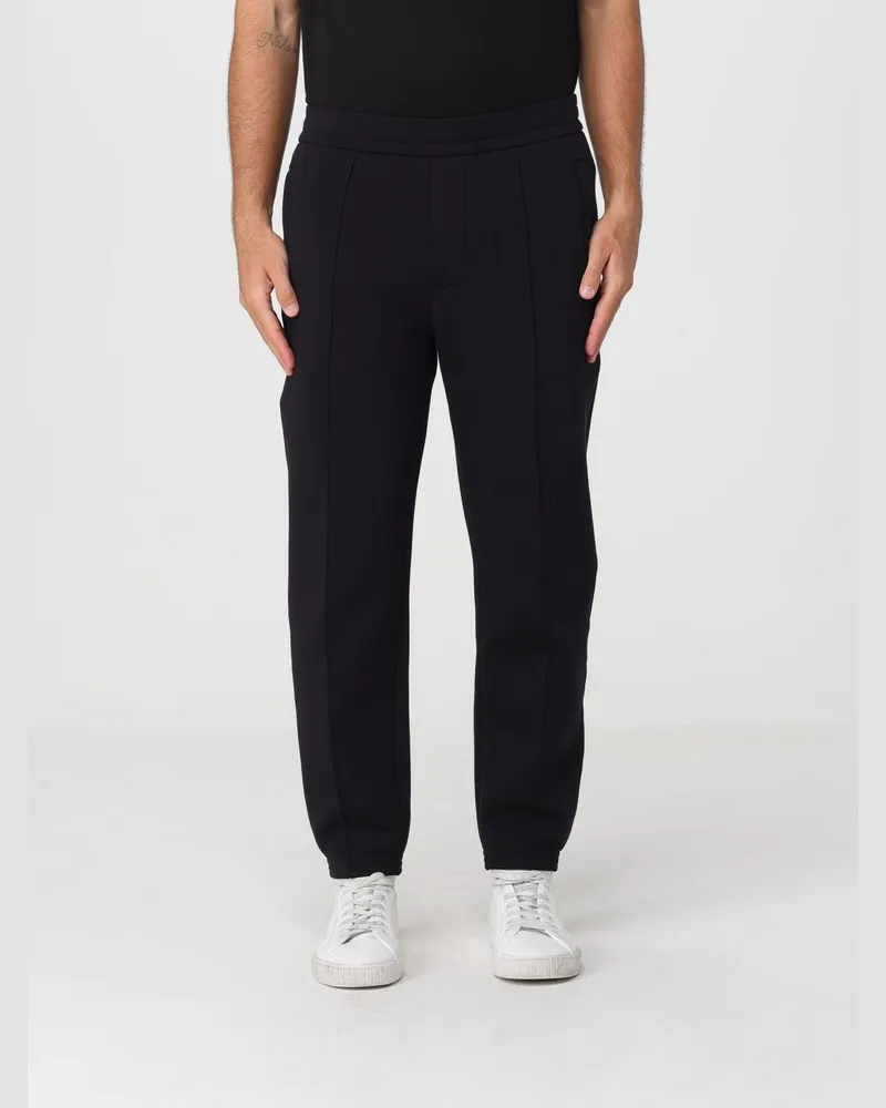 Emporio Armani Jersey Jogginghose Schwarz