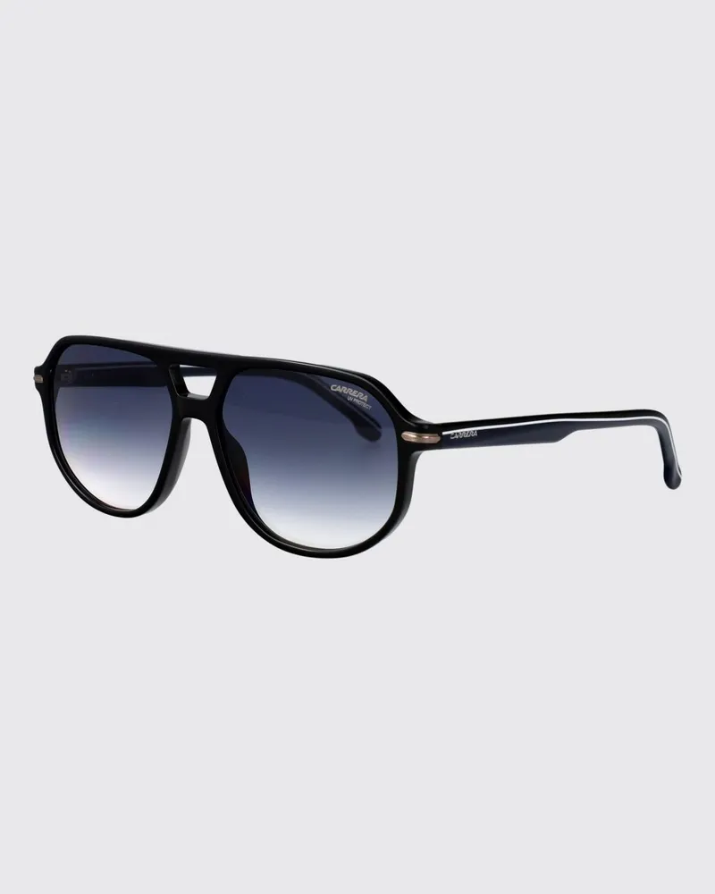 Carrera Abgerundete Aviator-Sonnenbrille aus Acetat mit Doppelsteg Blau