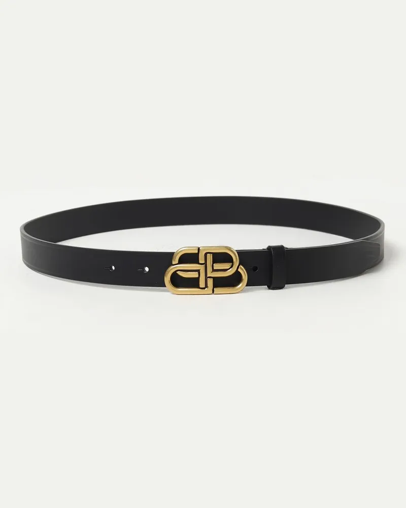 Balenciaga Ledergürtel Schwarz