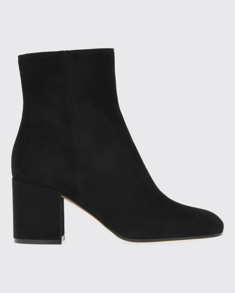 Gianvito Rossi Joelle Wildleder-Stiefeletten mit Blockabsatz Schwarz