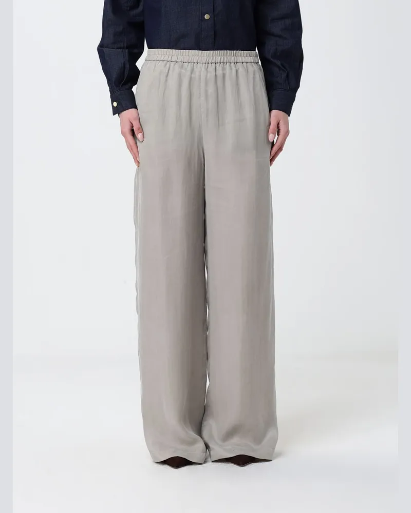 Emporio Armani Weite Lyocell-Hose Perle