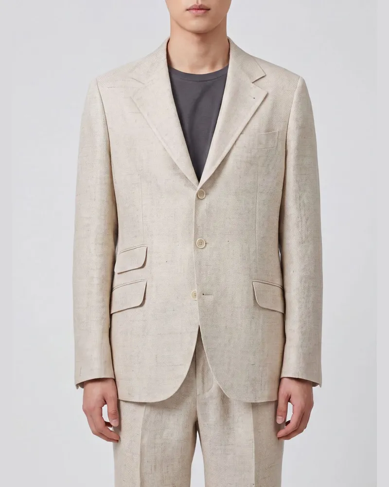 Brunello Cucinelli Einreihiger Blazer Beige