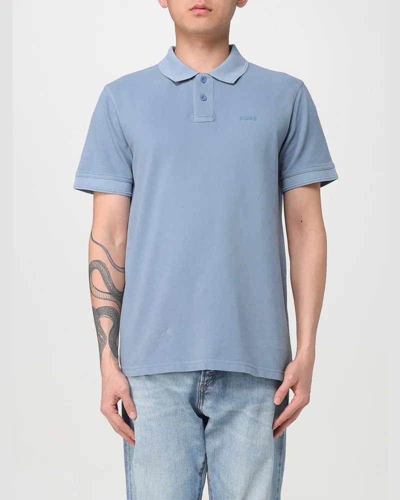 HUGO BOSS Polo herren Blau