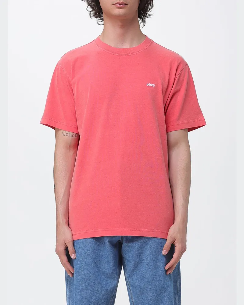 Obey T-shirt herren Rot