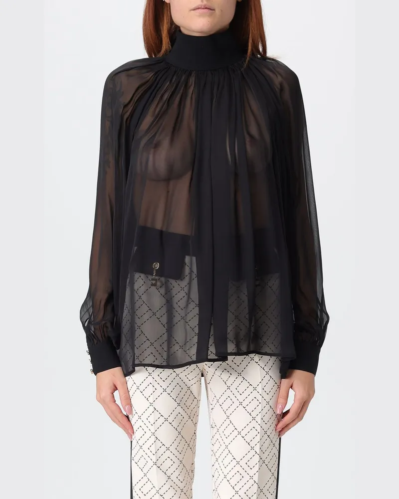 Elisabetta Franchi Hemdbluse damen Schwarz