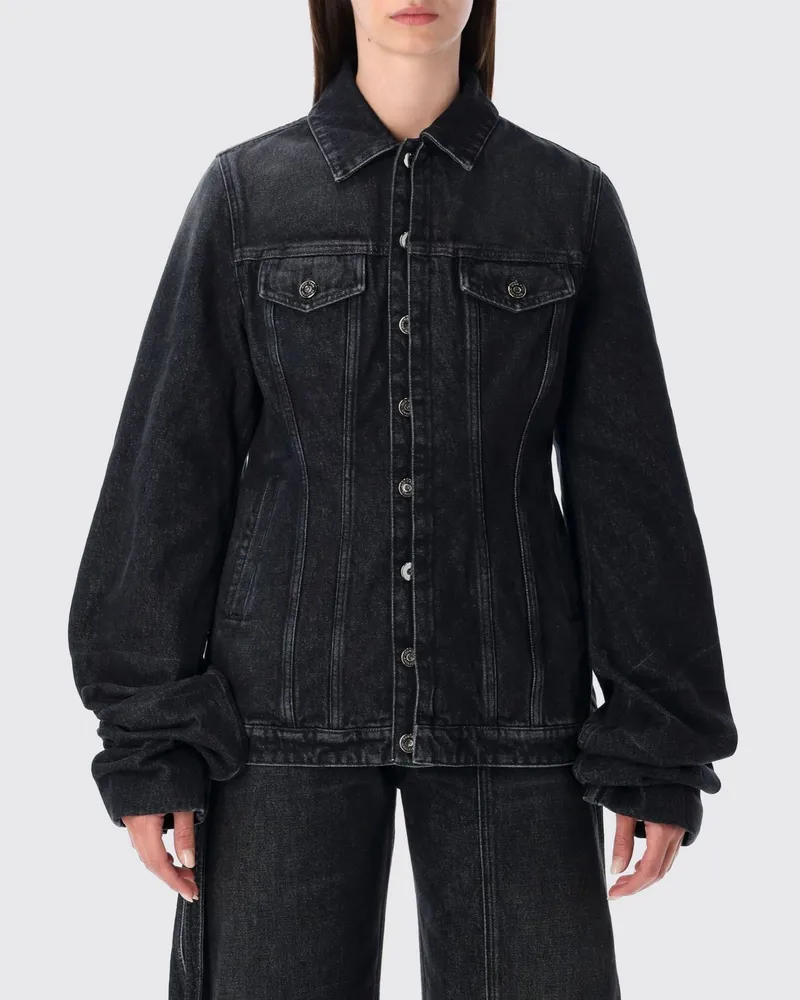 Jean Paul Gaultier Mantel damen Schwarz