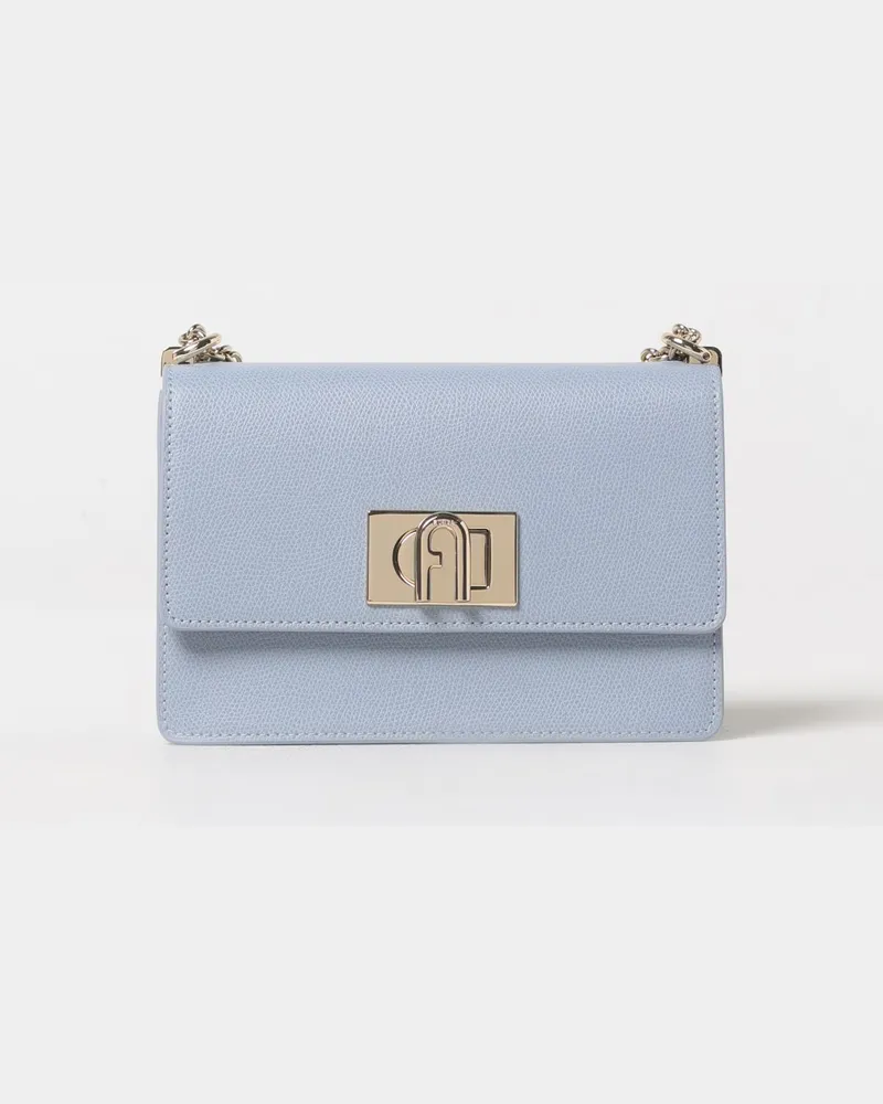 Furla Schultertasche damen Hellblau