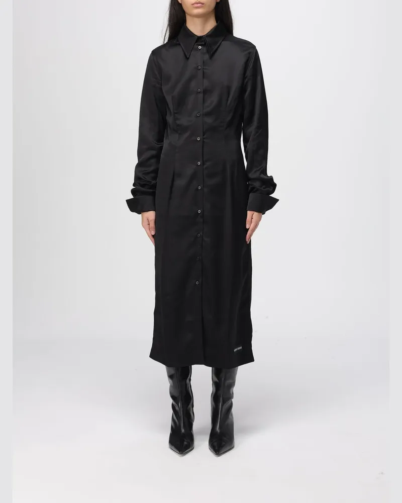 Marine Serre Kleid damen Schwarz