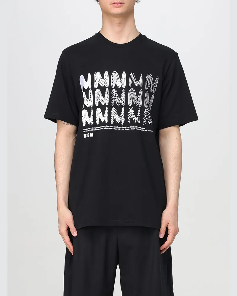 MSGM T-shirt herren Schwarz