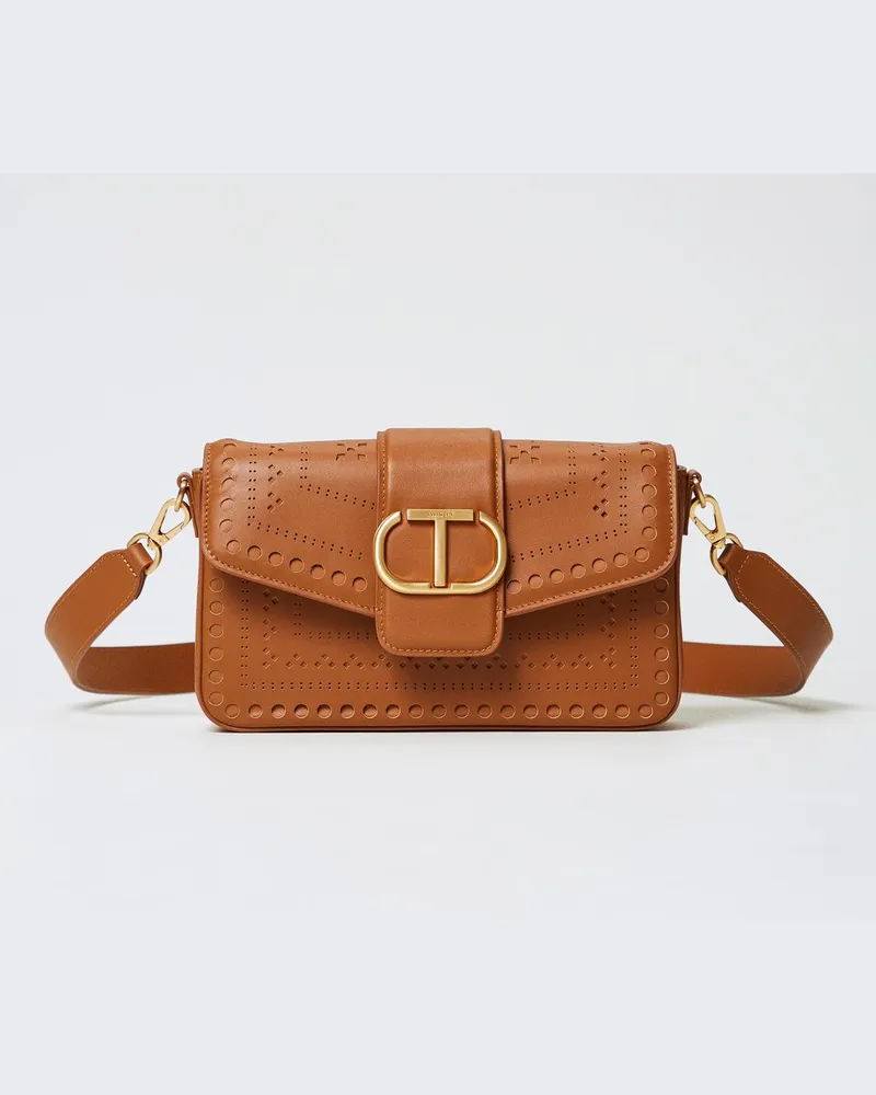 Twin-Set Schultertasche damen Leder