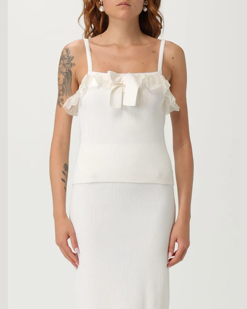 Alessandra Rich Top damen Weiß
