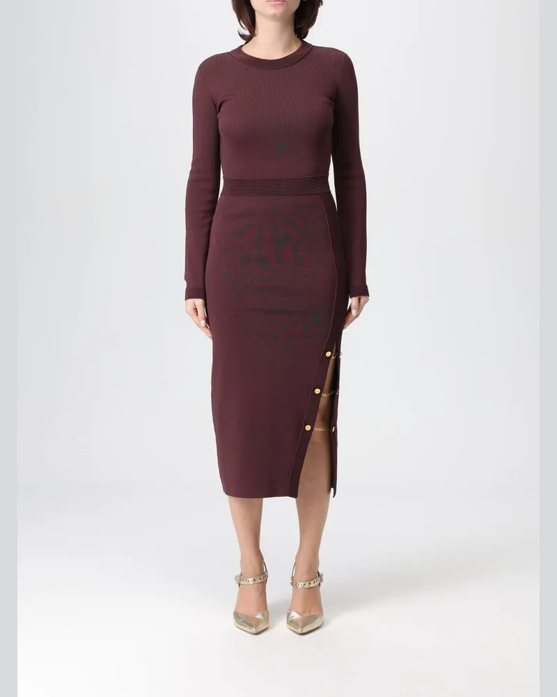 Elisabetta Franchi Kleider damen Burgunderrot