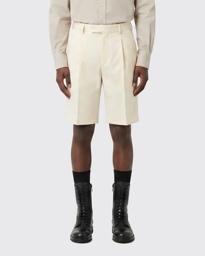 Bottega Veneta Maßgeschneiderte Shorts aus Seidenmischung Weiß