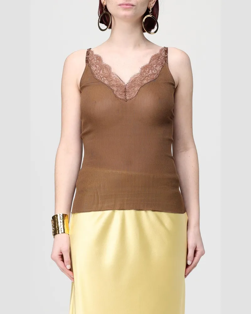 Saint Laurent Top damen Braun
