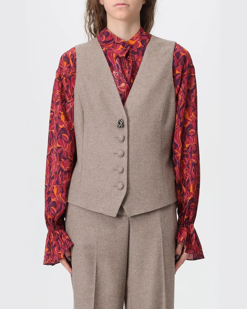 Maliparmi Weste damen Taubengrau