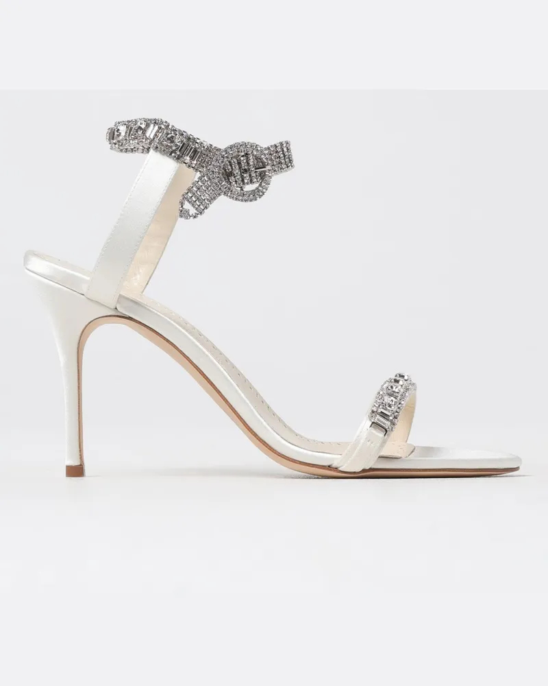 Manolo Blahnik Schuhe damen Cream