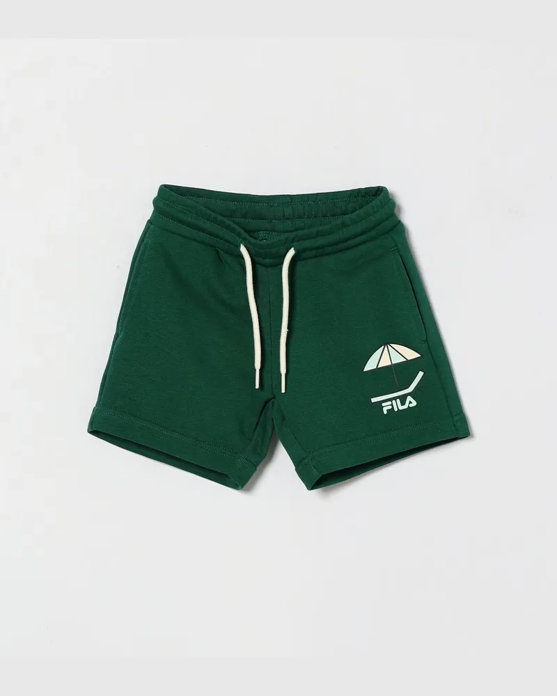 Fila Jersey-Jogging-Shorts für Jungen mit Kordelzug und Logo Grün