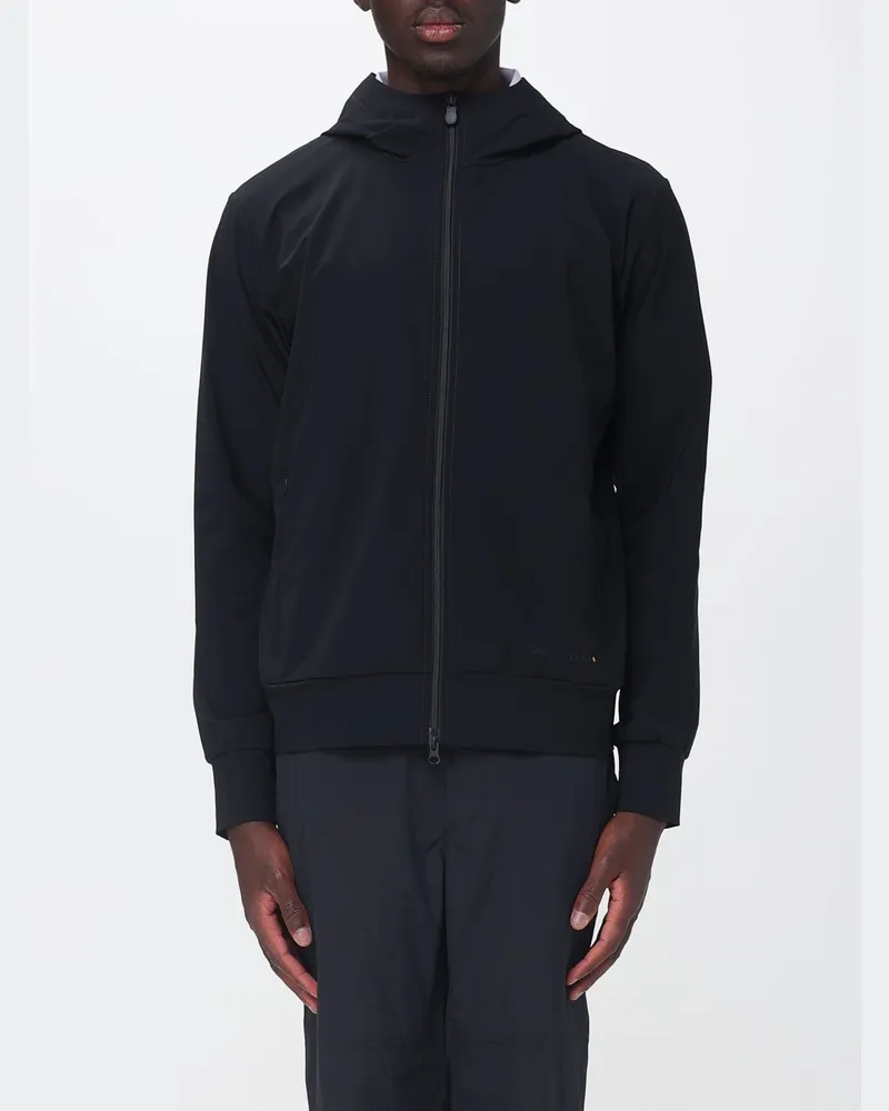 Save The Duck Luiz Kapuzenjacke mit Reißverschluss aus technischem Stretch-Nylon Schwarz