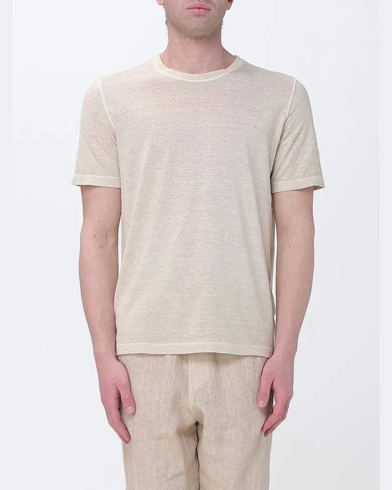 120% Lino T-shirt herren Safari