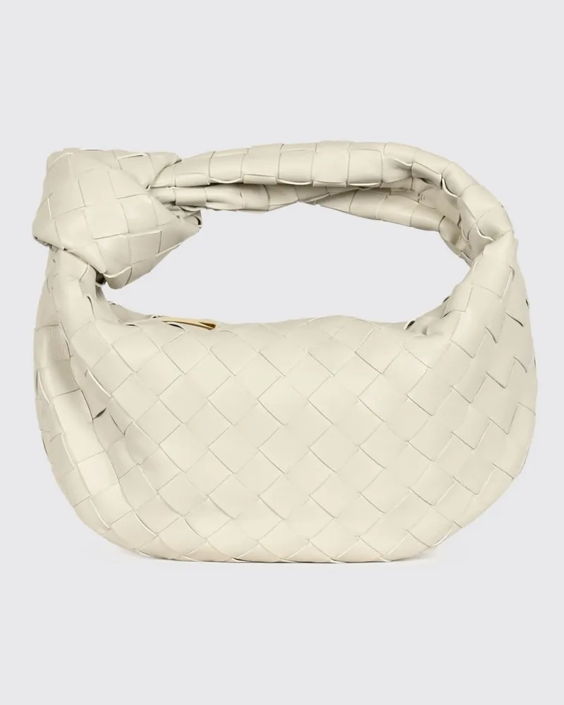 Bottega Veneta Mini Jodie Handtasche aus Intrecciato-Leder mit geknotetem Griff Gold
