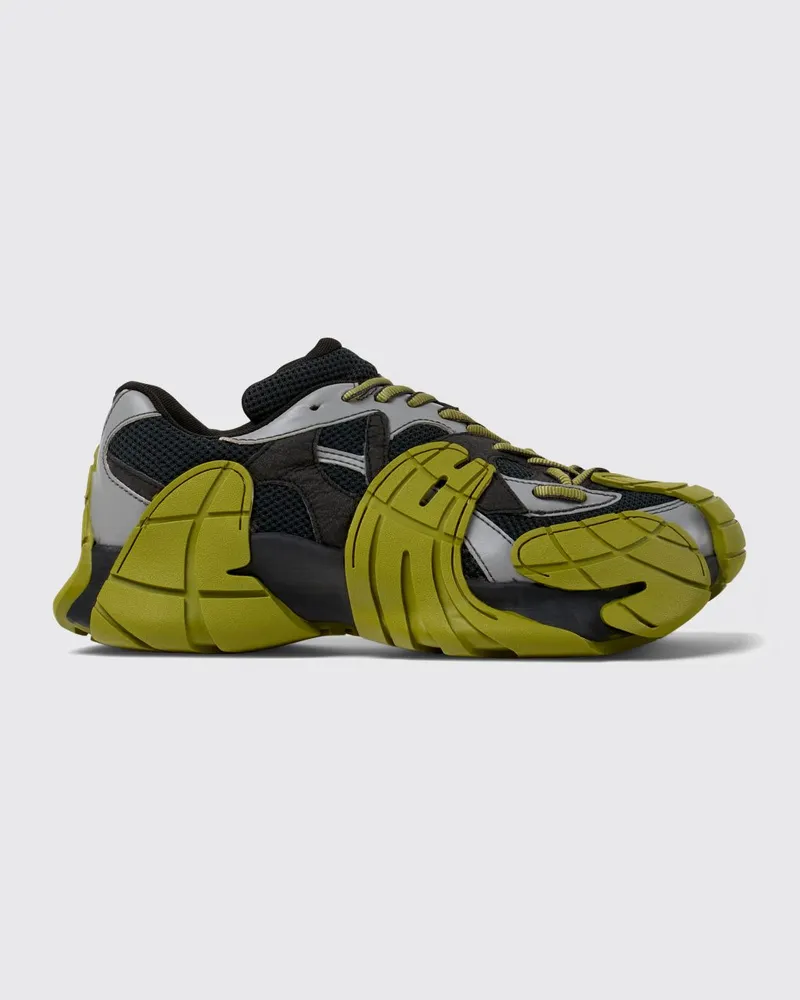 Camper Tormenta Zweifarbige Low-Top-Sneaker aus Materialmix Bunt