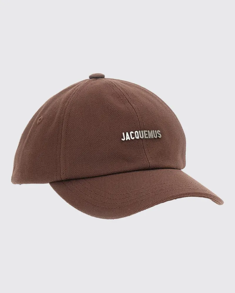 Jacquemus Baseballkappe aus Baumwolle mit kontrastierendem Logo Braun