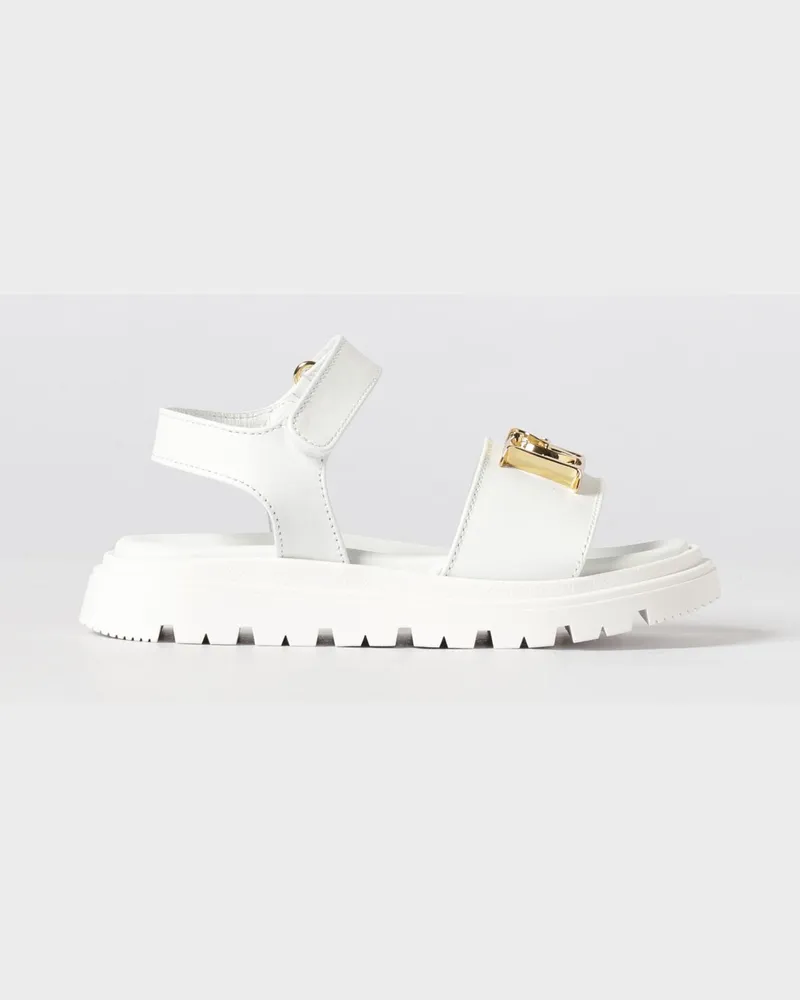 Dsquared2 Leder-Sandalen Weiß