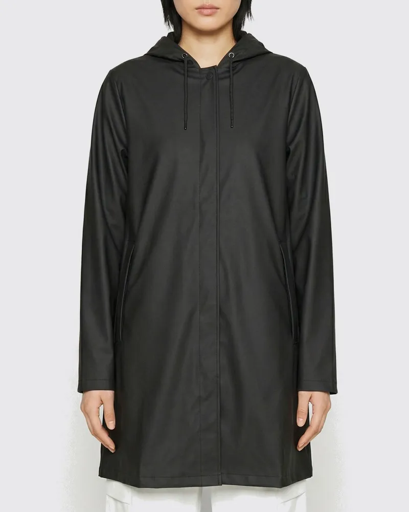 RAINS Jacke damen Schwarz
