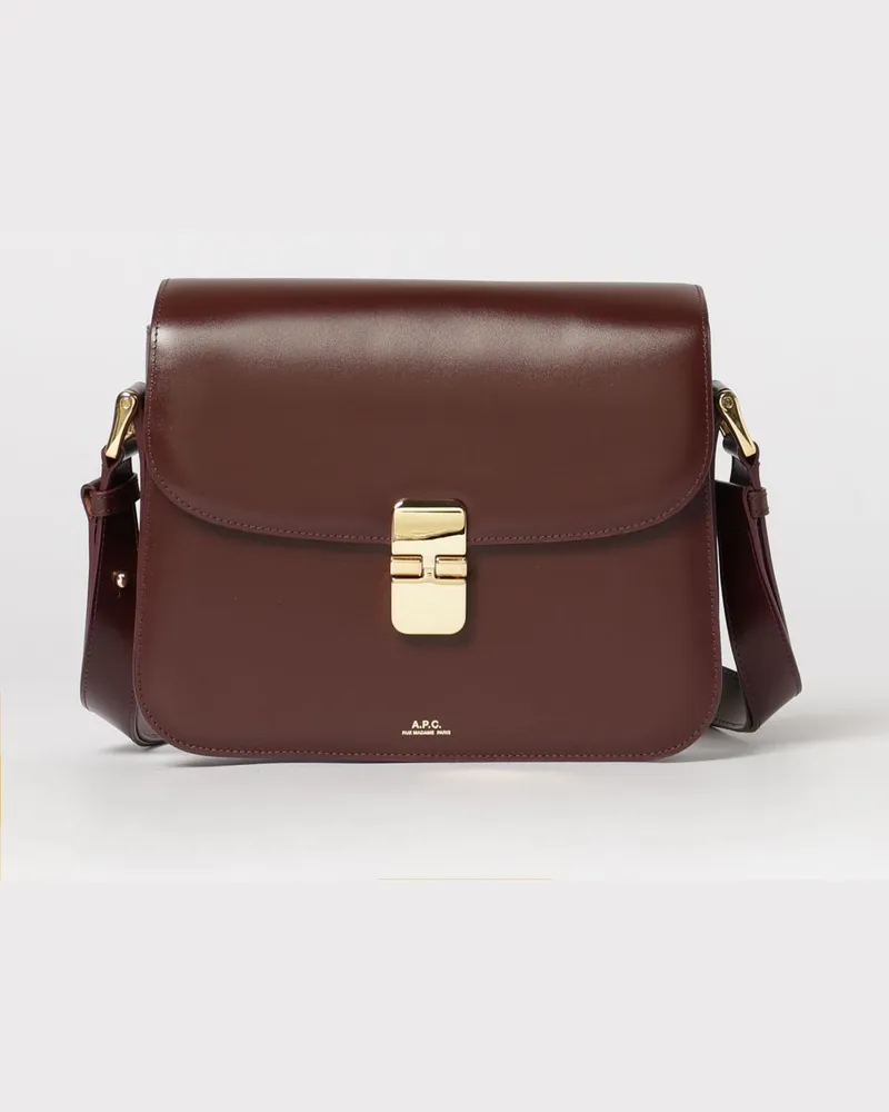 A.P.C. Handtasche damen Weinrot