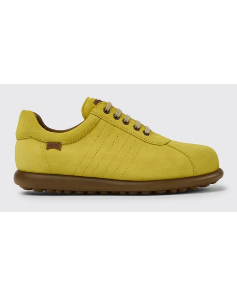 Camper Pelotas Sneakers aus Nubukleder Gelb