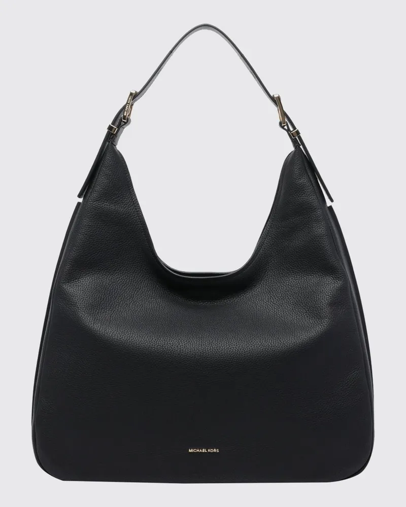 Michael Kors Nolita große Schultertasche von aus genarbtem Leder Schwarz