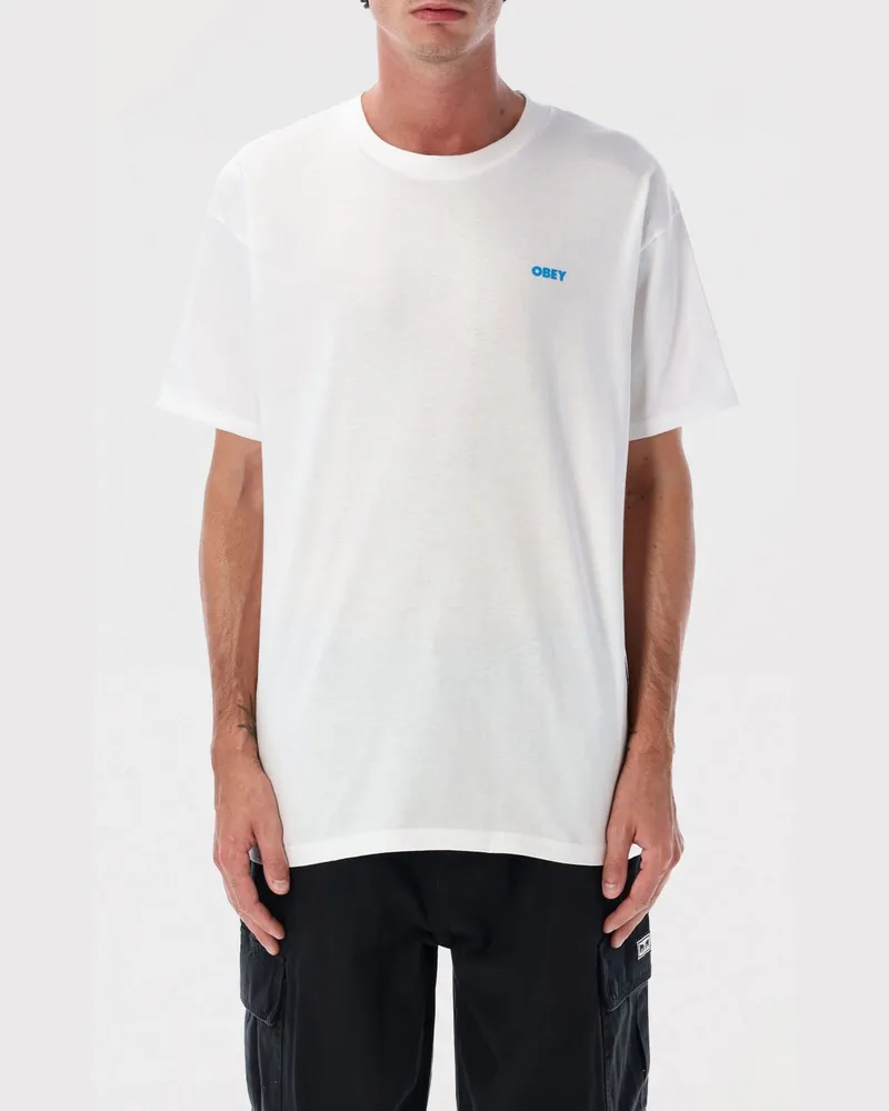 Obey T-shirt herren Weiß