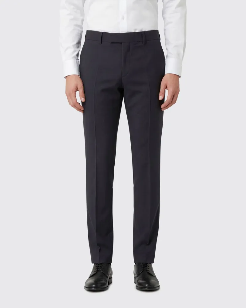 HUGO BOSS Maßgeschneiderte Hose aus Schurwollmischung Blau