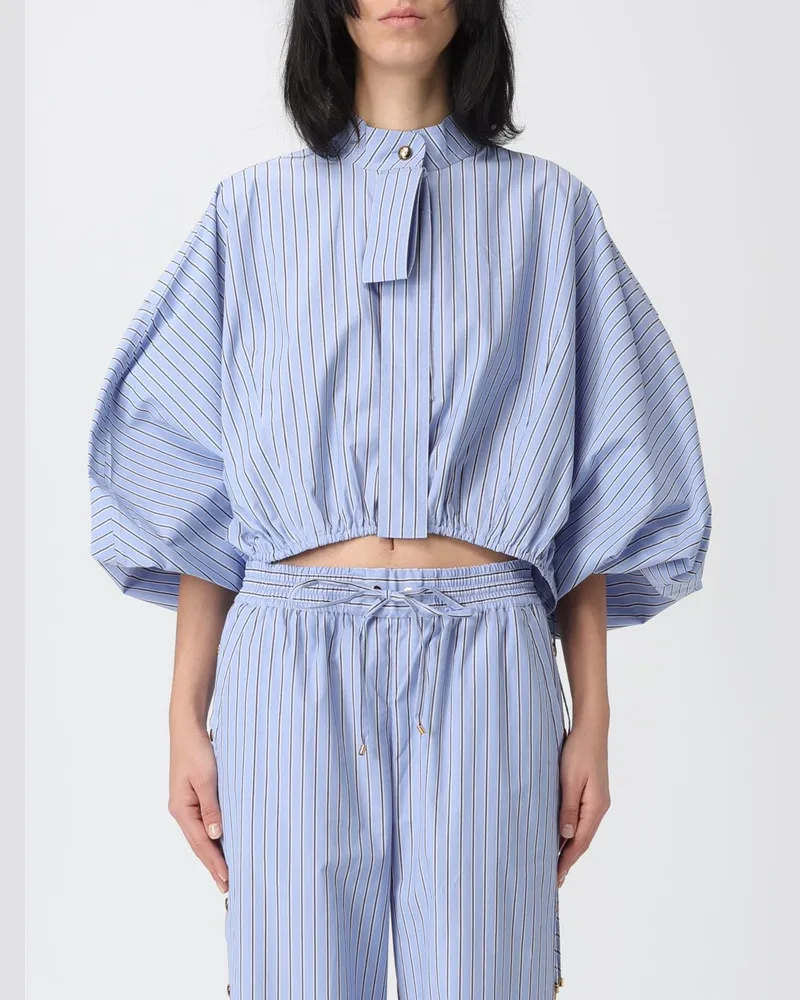 Zimmermann Hemdbluse damen Hellblau