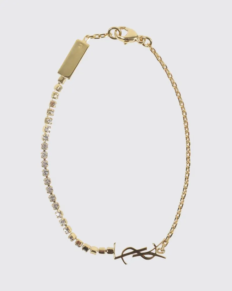 Saint Laurent Cassandre Armband aus Messing mit YSL-Monogramm Gold